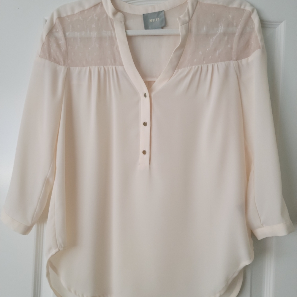 Beautiful cream blouse by Maeve
